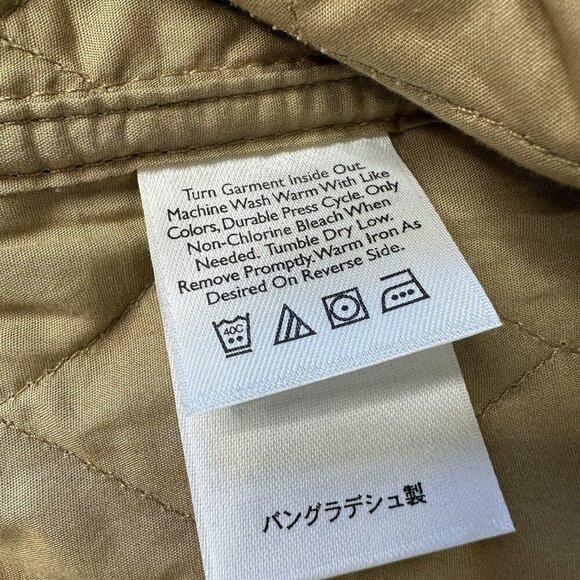 Eddie Bauer Quilted Jacket 2XL Tan Corduroy Barn Chore - Picture 11 of 11